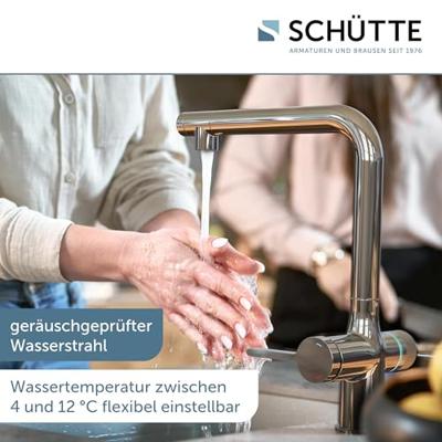 Schutte AQUASTAR PREMIUM spoelwater mengkraan | + koel- en filtersysteem | Chroom - 99900