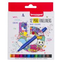 Bruynzeel fineliner mini set 12 kleuren - thumbnail