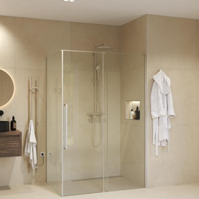 Douchecabine Sanivo Sena Met Vast Paneel Helder Glas Met Montagesets Chroom (Alle Maten) Douchecabine Sanivo Sena Met Vast Paneel Helder Glas Met Montagesets Chroom (Alle Maten)