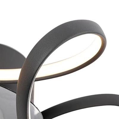 QAZQA Plafondventilator zwart incl. LED met afstandsbediening - Mandy QAZQA Plafondventilator zwart incl. LED met afstandsbediening - Mandy