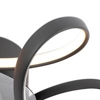 QAZQA Plafondventilator zwart incl. LED met afstandsbediening - Mandy - thumbnail