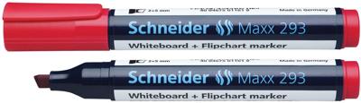 Schneider whiteboard + flipchart marker Maxx 293 rood Schneider whiteboard + flipchart marker Maxx 293 rood