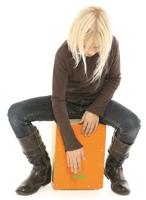 Nino Percussion NINO950OR 13 inch cajon voor kinderen oranje - thumbnail