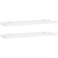 VidaXL Fotoplanken 2 st 60x9x3 cm mdf wit - thumbnail