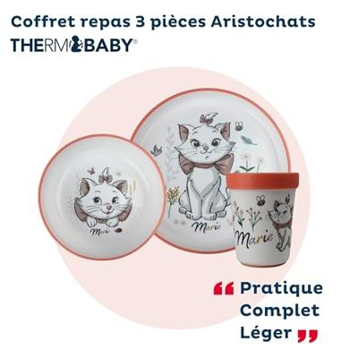 THERMOBABY ARISTOCHAT 3-delige maaltijdset: bord, kom en beker