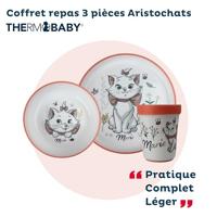 THERMOBABY ARISTOCHAT 3-delige maaltijdset: bord, kom en beker - thumbnail