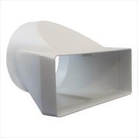 Verloopstuk - 220x90mm naar Ø150mm - asymmetrisch - thumbnail