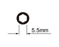 IceToolz nippelsleutel 5.5mm 6-kant, met handvat, 12c3 - thumbnail