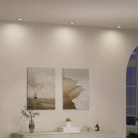 VidaXL Spotje 24 pcs wit 9 x 9 x 2 cm aluminium - thumbnail