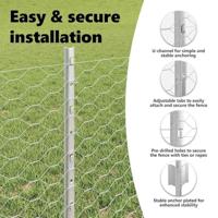 VidaXL Hek met paal zilver 0,6 x 50 m staal - thumbnail