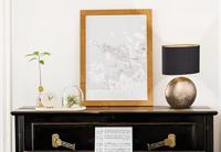Fischer & Honsel Schemerlamp goud met zwartForo 53cm - 50556 - thumbnail
