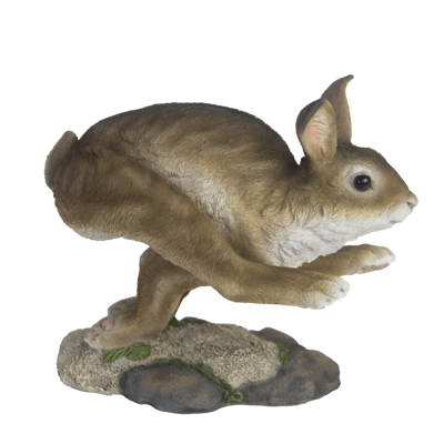 Esschert Design haas 24,8 x 19,9 cm polyresin bruin/wit Esschert Design haas 24,8 x 19,9 cm polyresin bruin/wit