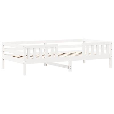 Bedframe met huisje massief grenenhout wit 80x200 cm