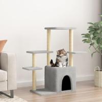 VidaXL Kattenmeubel met sisal krabpalen 97,5 cm lichtgrijs - thumbnail
