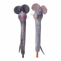 Potlood- en Penhouder Muis Donkergrijs en Blauw (Set van 2) - thumbnail