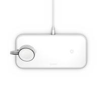 ZENS Dual qi Apple-Watch ZEDC05W Inductie lader 2000 mA Uitgangen Qi-standaard Wit - thumbnail