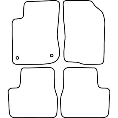 Automatten passend voor Peugeot 208 5 deurs vanaf 2012 TMPE532