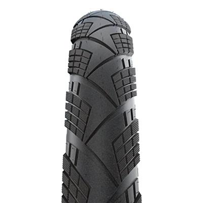 Schwalbe Vouwband marathon efficiency super race / v-guard 27.5 x 2.15" / 55-584 - zwart met reflectie
