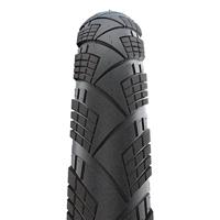 Schwalbe Vouwband marathon efficiency super race / v-guard 27.5 x 2.15" / 55-584 - zwart met reflectie - thumbnail