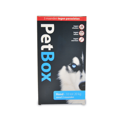 PetBox hond tegen vlooien, teken, wormen Hond - 2 tot 10 kg - thumbnail