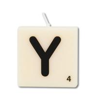 Paperdreams Letter Kaarsje Y, 4st. - thumbnail