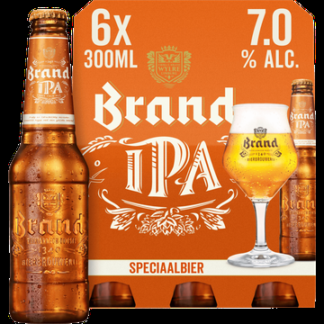 Brand IPA Bier Fles 6 x 300ml bij Jumbo