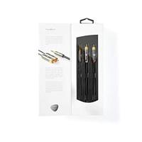 Nedis CATB22200GY50 stereo audiokabel 3.5mm male - 2x RCA male 5 meter - thumbnail