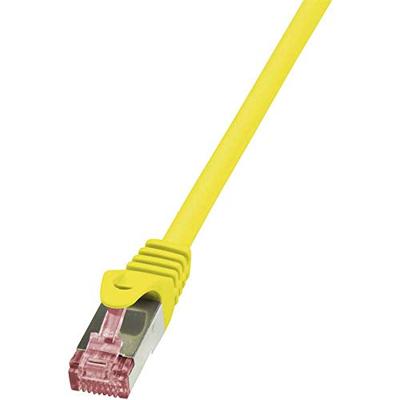 LogiLink CQ2077S RJ45 Netwerkkabel, patchkabel CAT 6 S/FTP 5.00 m Geel Vlambestendig, Snagless 1 stuk(s)