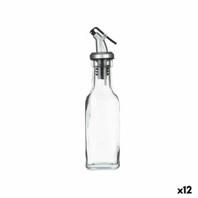 Flesje Vivalto Transparant Glas Siliconen Staal Polypropyleen Plastic 180 ml 5 x 20 x 5 cm (12 Stuks)