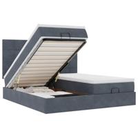 Ottoman bed met matrassen en LED's 180x200cm fluweel - thumbnail