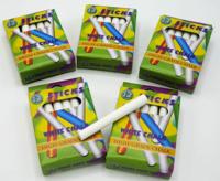 Schoolbord krijtjes wit 5 doosjes van 12 stuks - thumbnail