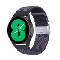 By Qubix - Braided nylon bandje - Donkergrijs - Compatible met Xiaomi Mi Watch/Compatible met Xiaomi Watch 2 / Compatible met Xiaomi Watch S1 / S2 / S3 / S4 - Compatible Xiaomi bandje - thumbnail