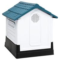 VidaXL Hondenhok 57x68x66 cm polypropeen blauw - thumbnail
