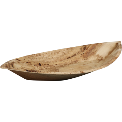 Depa Bord | ovaal | 1-vaks | palmblad | 28x15cm | naturel | 100 stuks