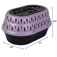 Petmate Top Load Cat Kennel Pearl Bubble Grape - thumbnail