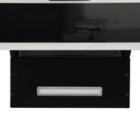 VidaXL Wandafzuigkap 60 cm staal en gehard glas zwart - thumbnail