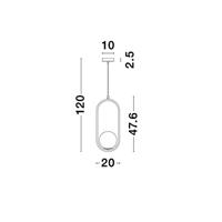 Lyora Design hanglampObitar enkel ovaal goud - 9988170 - thumbnail