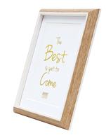 Deknudt Fotokader in houtkleur met wit biesje en passe-partout 10x15 S46WG4 - thumbnail
