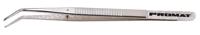 Promat/Tecwerk Collegepincet | totale lengte 155 mm | gebogen vernikkeld - 4000810468 - thumbnail