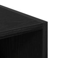 Kledingkast met plank Zwart eiken 30 x 50 x 200 cm Bewerkt hout - thumbnail