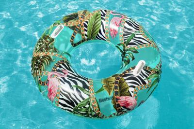 Bestway Opblaasbare drijver met handgrepen Fantasia Bloem D114 cm +12 Jaar Strand en Zwembad 36302 - thumbnail
