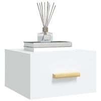 Nachtkastjes 2 st wandgemonteerd 35x35x20 cm wit - thumbnail