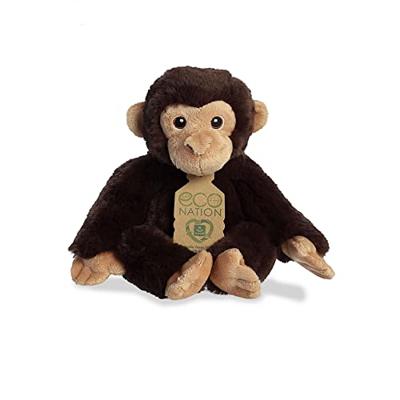 Eco Nation Pluchen knuffel - chimpansee - 24 cm