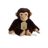 Eco Nation Pluchen knuffel - chimpansee - 24 cm - thumbnail