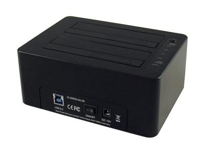 LC-Power LC-DOCK-U3-CR basisstation voor opslagstations USB 3.0 Type-A Zwart