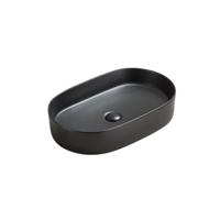 Waskom Sanilux Opus Keramiek Met Extra Dunne Rand Mat Zwart - thumbnail