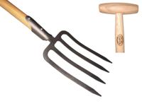 De Wit Spitvork 4 tands met dul essen steel 80cm dewit - thumbnail