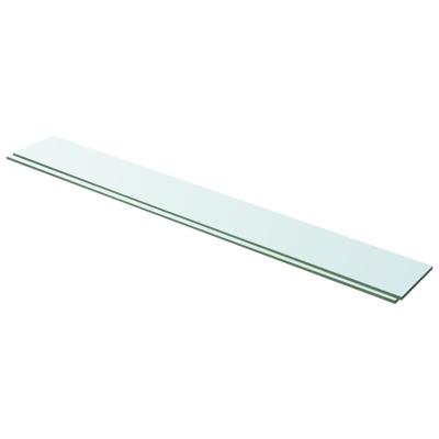VidaXL Schappen 2 st 100x12 cm glas transparant