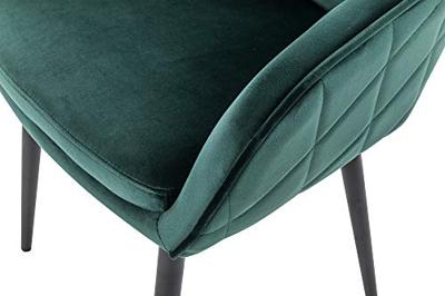 Artistiq Eetkamerstoel 'Juna' Velvet, kleur Groen