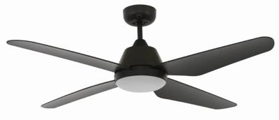 Beacon Plafondventilator met lampAria Led Ø 122cm zwart IP55 - 212998
